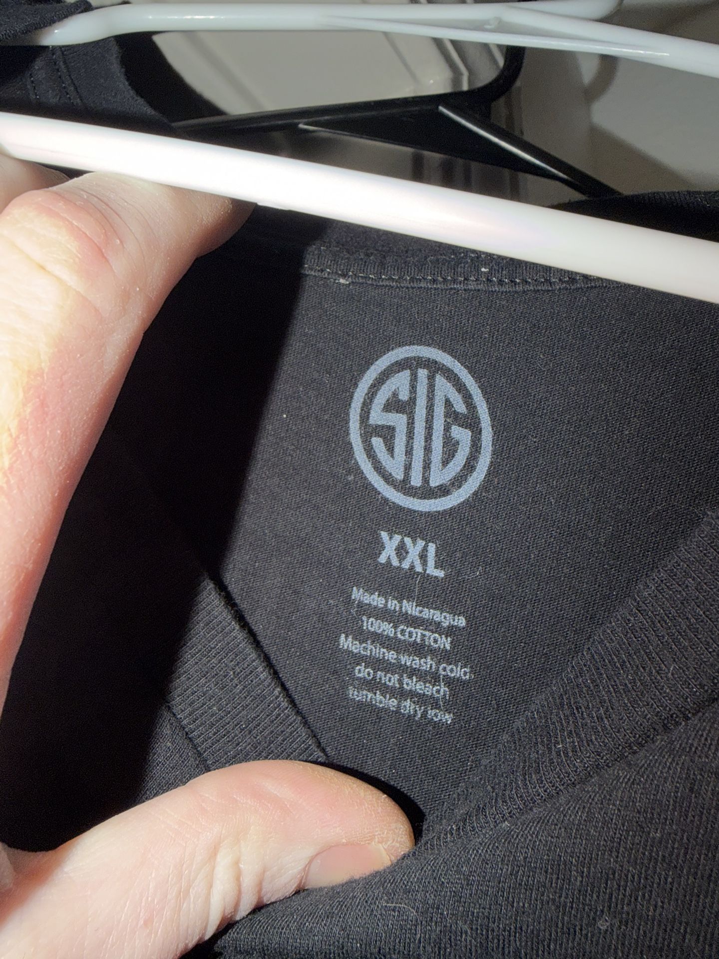 Vintage Authentic SIG SAUER black Shirt XXL