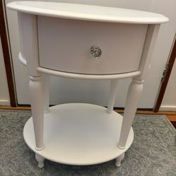 White Accent Table 