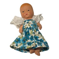 Vintage Kerr & Hinz, K&H, Bisque 4" Jointed Baby Doll