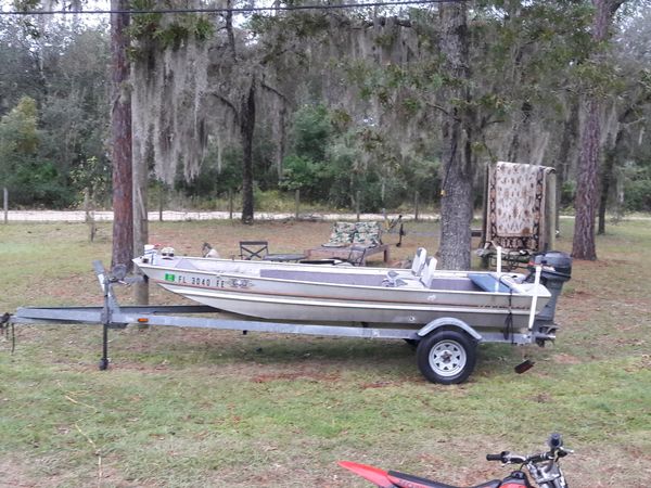 1985 16 foot landau handler aluminum skiff for Sale in 