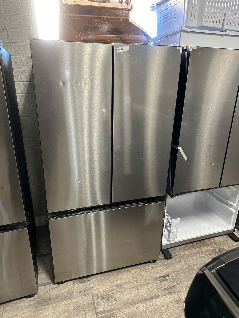 Samsung bespoke stainless steel French door fridge new
