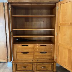 Solid Wood Armoire 