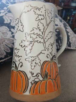 Autumn themed pitcher