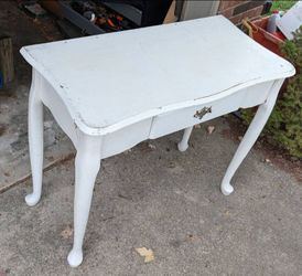 Vintage Solid Wood Vanity Table / Desk / Entryway Accent