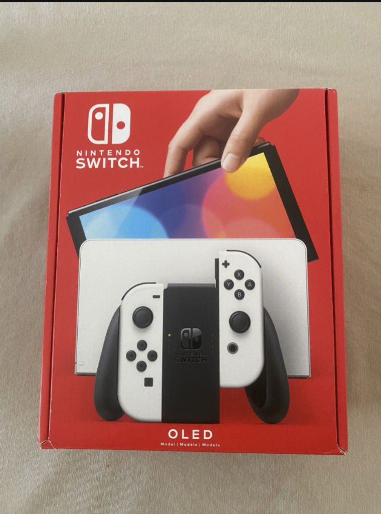 Nintendo OLED Switch Console - White Joycons