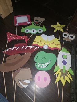 Toy story photo booth props