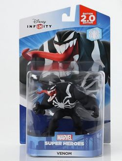 The Disney Infinity 2.0 Edition Marvel Super Heroes Venom Figure is a character figure featuring the popular character Venom from the Marvel universe.