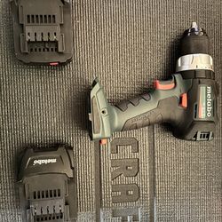 Metabo Drill And Batteries 