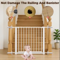 (Not Include The Gate) Pcs Baby Gate Banister Adapter, No Hole Stairway Baby Gate Mounting Kit