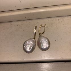 Baloch Natural Freshwater Pearl Earrings 925 