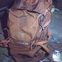 Osprey Atmos 50 AG  Hiking Backpack.