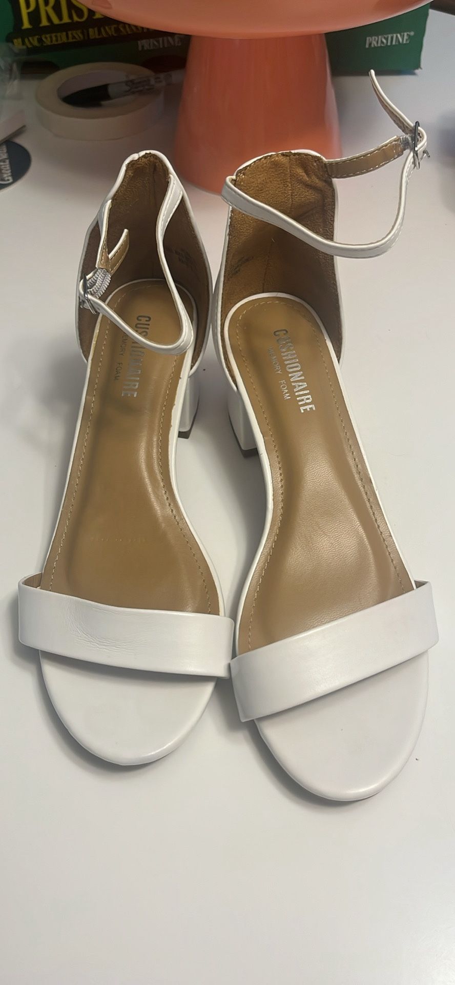 White Heels Size 8