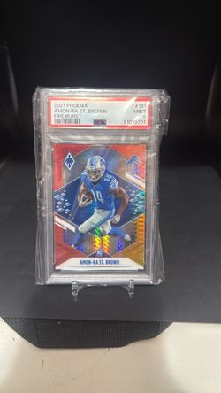 2021 Phoenix Amon-Ra St. Brown Fire Burst RC PSA 9