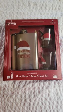 Flask And Shot Glass Set(Gift Set)