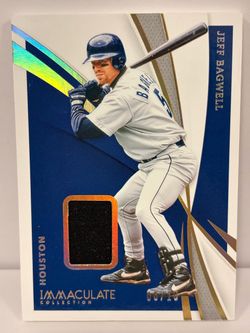 2021 Immaculate Jeff Bagwell HOF Game-Used Jersey Patch /10 Astros