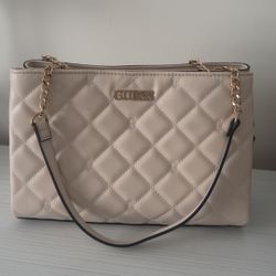 beige/cream guess bag