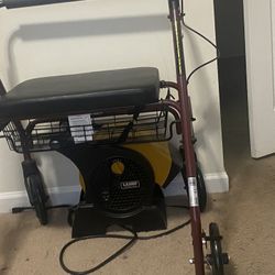 Bariatric Rollator walker with Basket And Seat