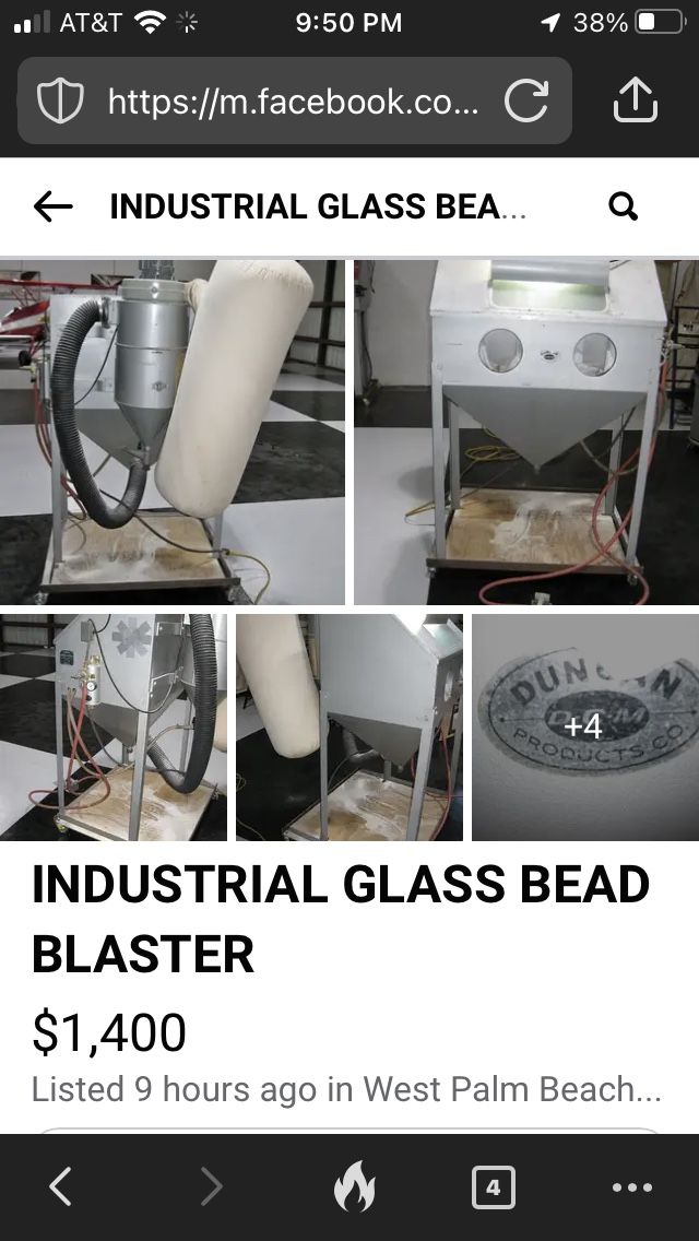 Duncan DCM Products Industrial Glass Bead Machine DCM 175 Model