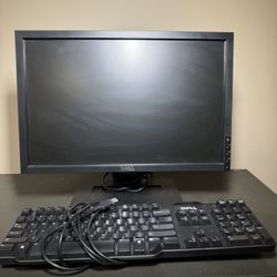⭐️ Dell 19" Widescreen LCD Computer Monitor & Dell Keyboard for Desktop (E1910H) ⭐️