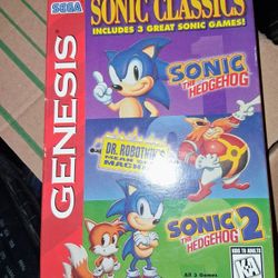 Sega Genesis  SONIC CLASSICS 3 IN 1 GAME