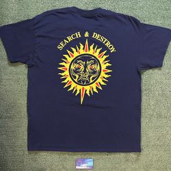 Search and destroy navy tee