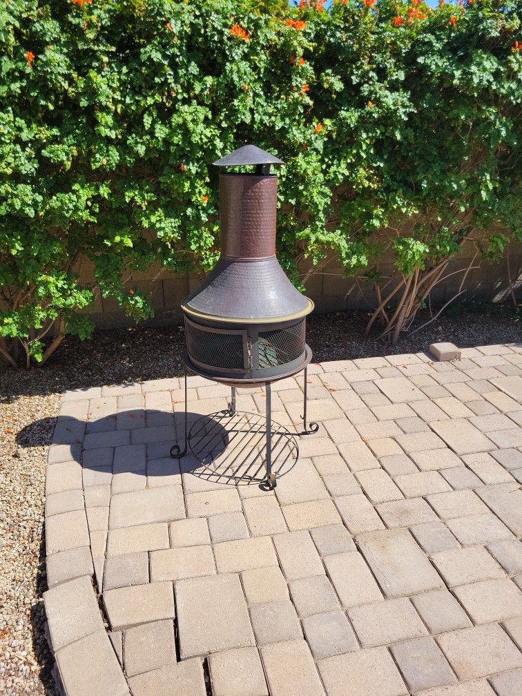 Outdoor Chiminea Fireplace Firepit for Sale in Phoenix, AZ OfferUp