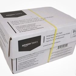 Amazon Basics Multipurpose Copy Printer Paper 20 lb 8.5 x 11 Inches 8 Reams 4000