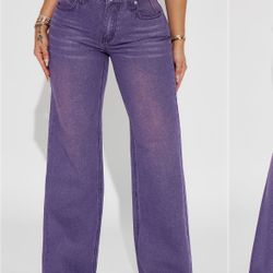 Fashion nova Purple Jeans Size 11