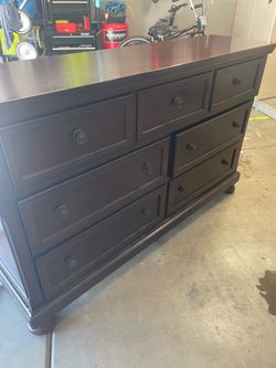 Dresser with mirror