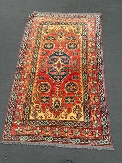 Kaoud Rugs 4X6’ Rectangle RUST ANT. SHIRAZ Area Rug