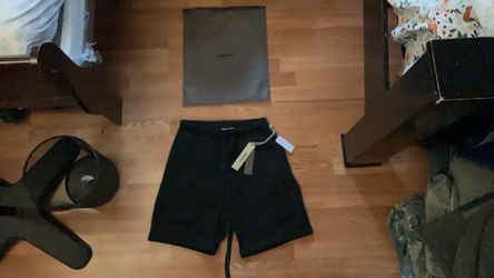 Black essential fear of god shorts