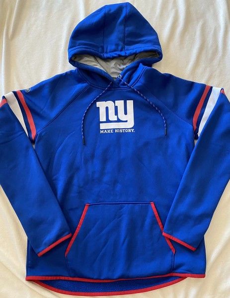 NFL New York Giants Under Armour Blue Hoodie Sweatshirt Womens Size Medium M