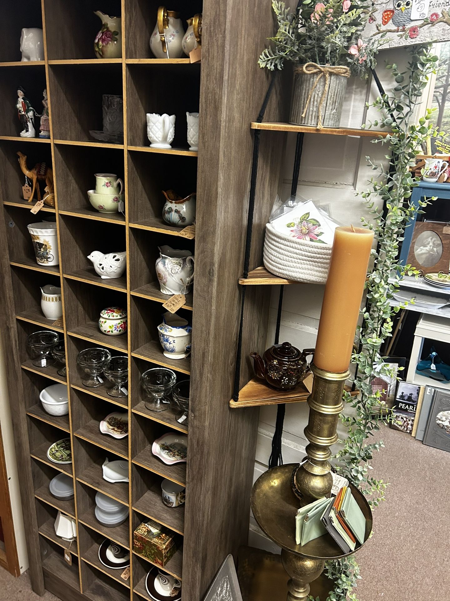 Beautiful Large Vintage Brass Floor Candle Holder