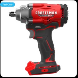 CRAFTSMAN 20-volt Max Variable Speed Brushless 1/2-in Drive Cordless Impact Wrench (Tool only)