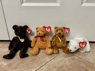 Ty Beanie Babies Bear Collection – Lot of 4
