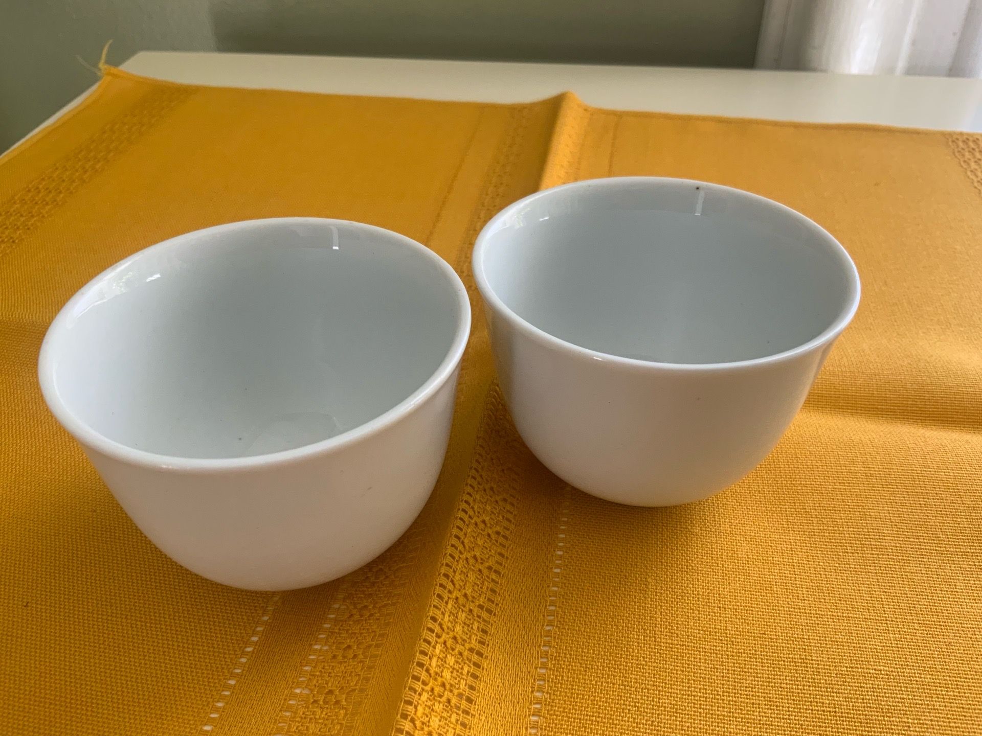 White Porcelain BerriesDessert Bowls Set of 2