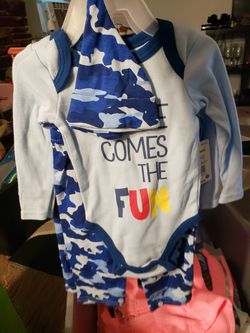 New 3 to 6 months $5 outfits $2 onesies