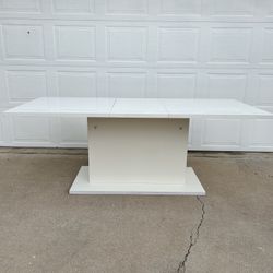 Conference/Dining Table With Blue Velvet Chairs