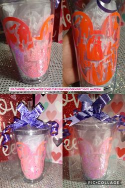 Cinderella Minnie mouse head cup