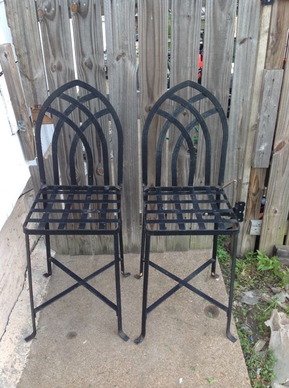 Wrought iron chairs