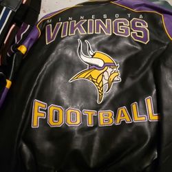 Minnesota Vokings Leather Jacket