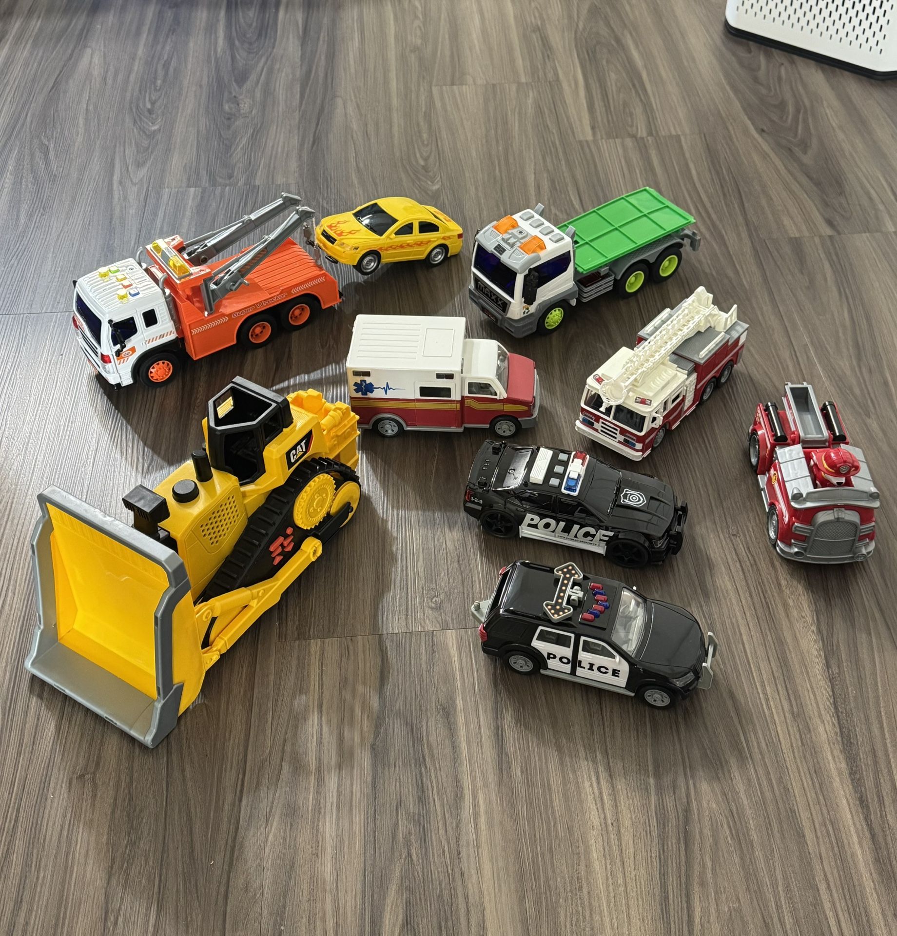 Lots Emergency & Service Vehicles Toys for kids 2years & up