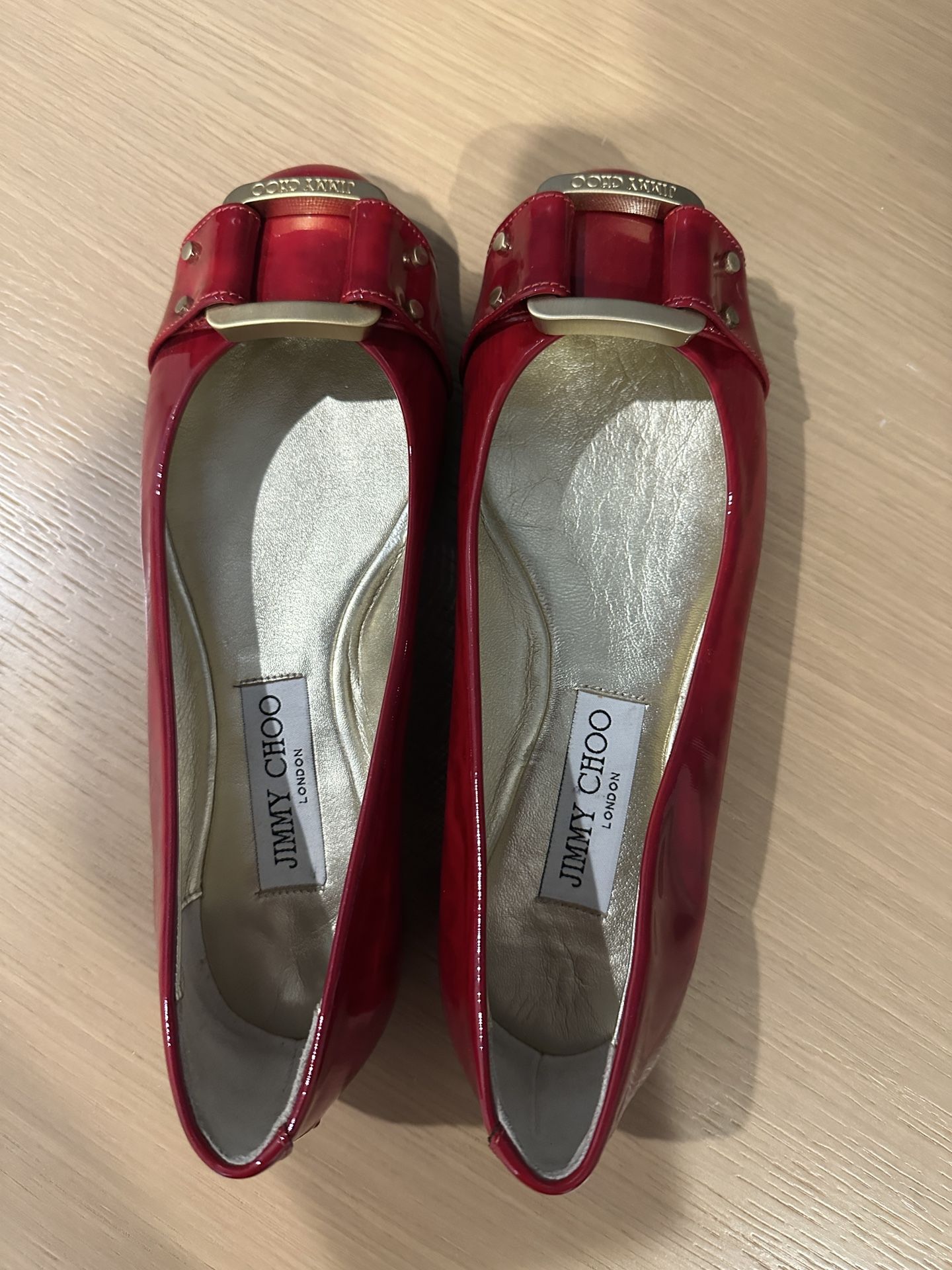 Jimmy Choo Ballet Leather Upper Flats for Women Size 35 ( US 5.5)