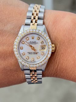 Rolex Preowned 26mm DateJust MOP Diamond Dial Quickset