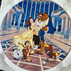Collectible Beauty and Beast "Love's First Dance" Plate