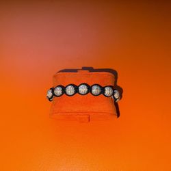 Custom Bead Diamond Bracelet (adjustable Size) 