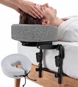 Bed Massage Headrest Face Cradle Memory Foam Height Adjustable 6-17 in Mattress