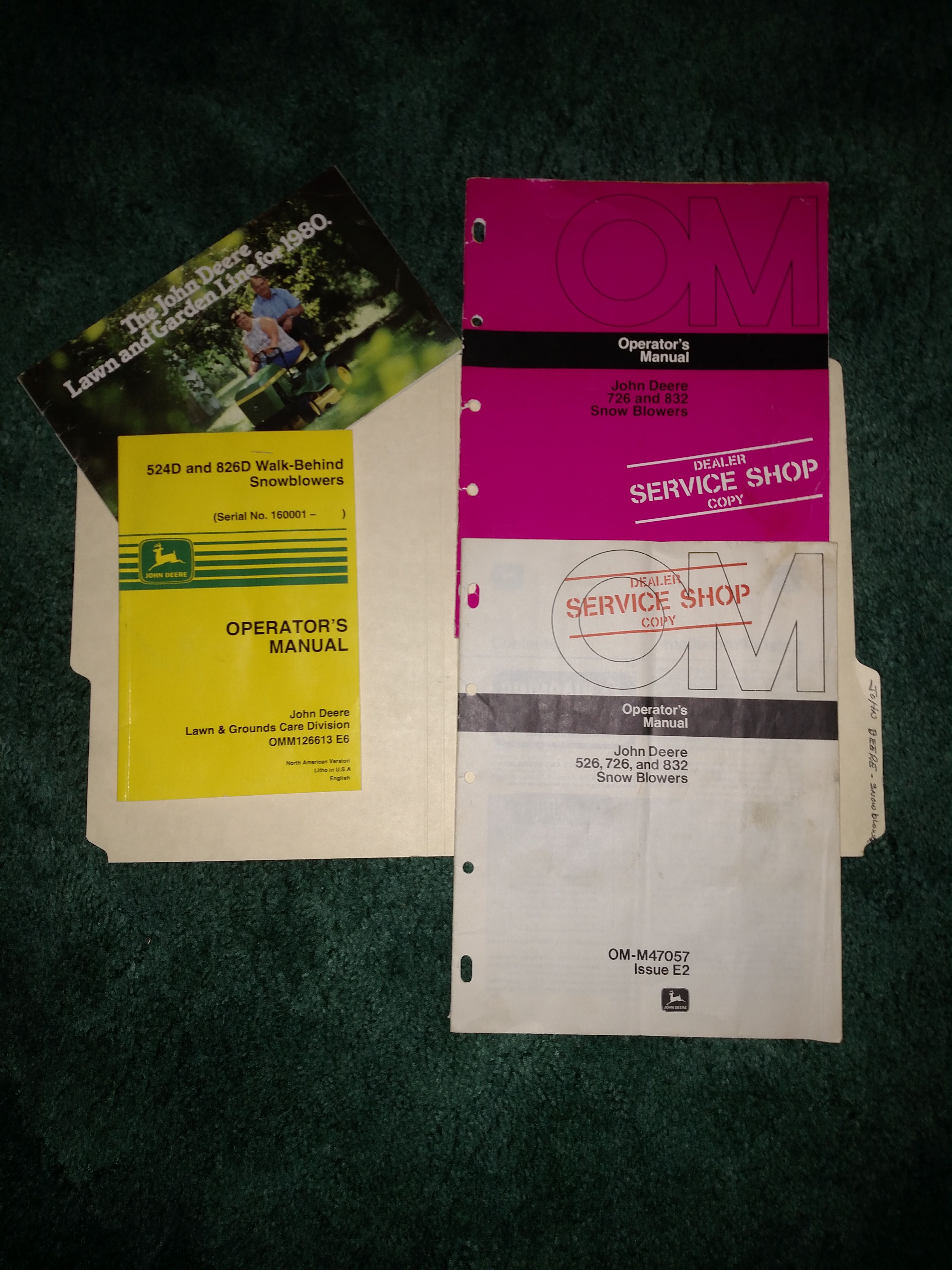 John Deere manuals