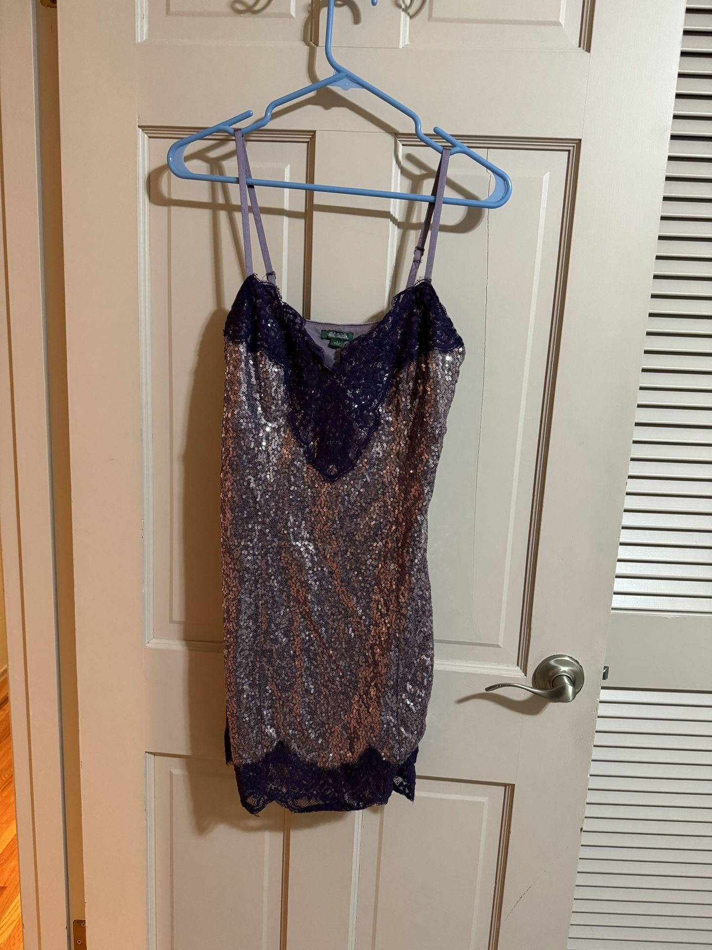 Women’s Purple Sequins Cocktail Dress Size Small