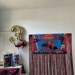 Spiderman Banner For Parties 